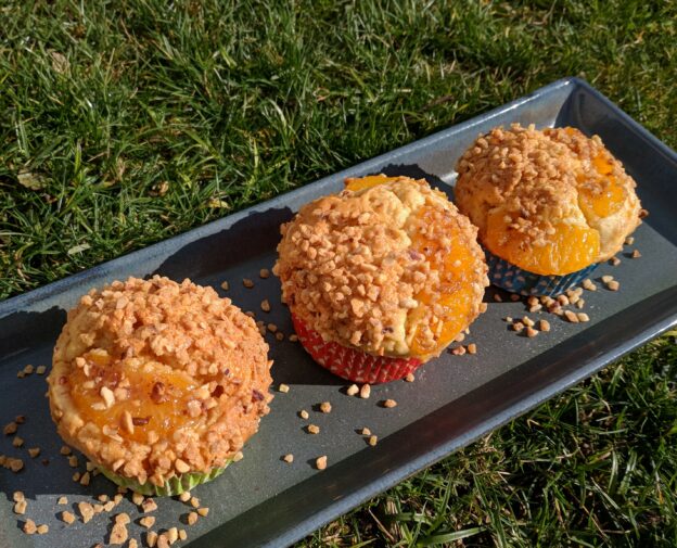 Mandarinen-Haselnusskrokant-Muffins